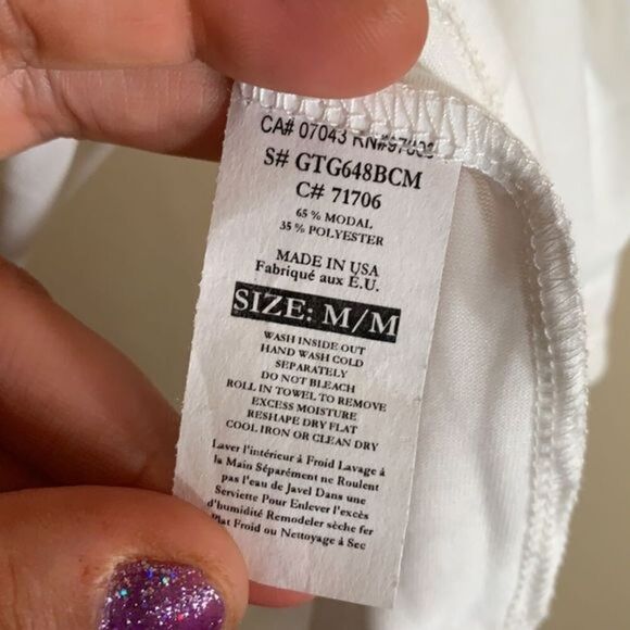 Green Envelope White Tank Top - Picture 4 of 4